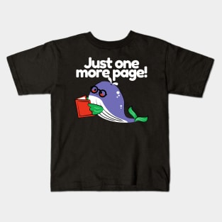 Geek Whale Reading Kids T-Shirt